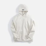 fear of god cozy cotton fleece hoodie in warm heather oatmeal - KITH-SHOP