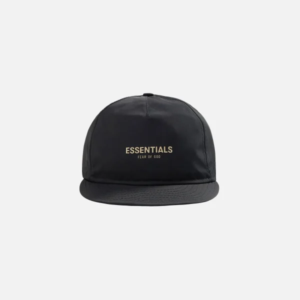 fear of god essentials black rc a frame hat - KITH-SHOP