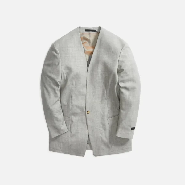 fear of god everyday sportcoat in light heather grey - KITH-SHOP