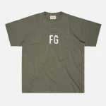 fear of god fg 3m reflective tee army green - KITH-SHOP