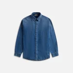 fear of god indigo medium denim shirt - KITH-SHOP