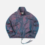 fear of god iridescent blue pullover track jacket - KITH-SHOP