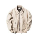 fear of god khaki wool collar bomber jacket - KITH-SHOP