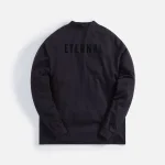 fear of god long sleeve cotton tee black - KITH-SHOP