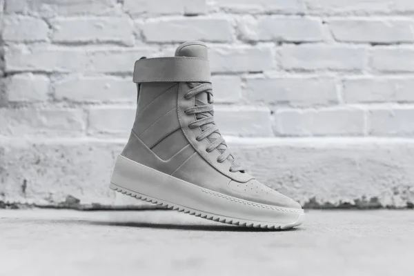 fear of god overcast grey military style sneakers - KITH-SHOP