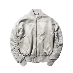 fear of god silver bomber jacket - KITH-SHOP