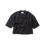 fear of god vintage black 3 4 sleeve crewneck sweatshirt - KITH-SHOP