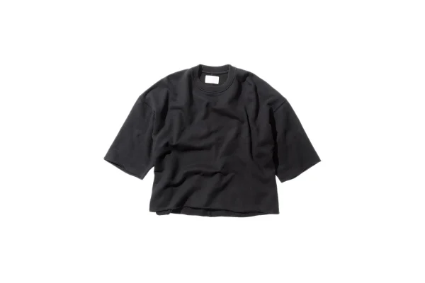 fear of god vintage black 3 4 sleeve crewneck sweatshirt - KITH-SHOP