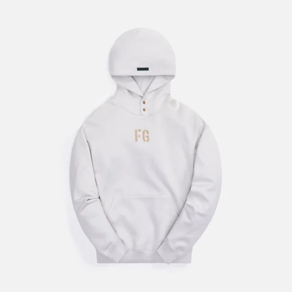 fear of god vintage concrete white hoodie - KITH-SHOP