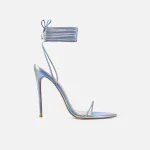 femme la luce minimale metallic silver platform sandals - KITH-SHOP