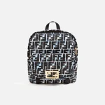 fendi nylon printed logo backpack multicolor - KITH-SHOP