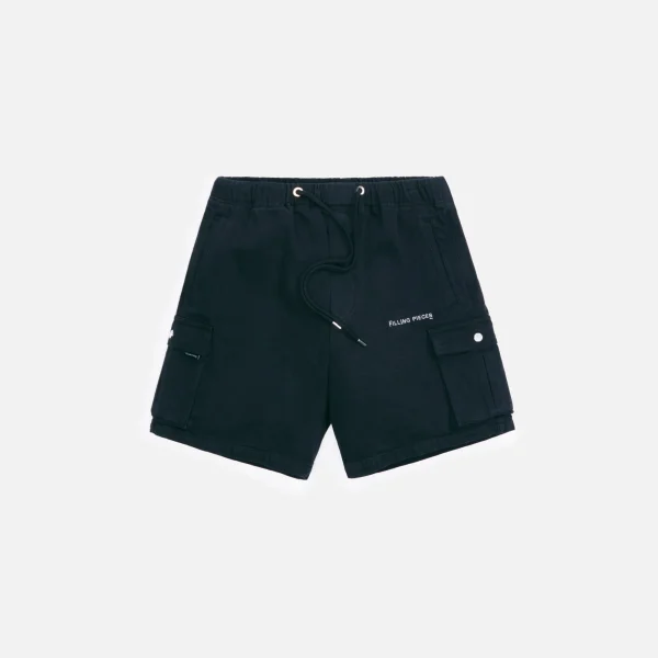 filling pieces black cargo shorts for men - KITH-SHOP