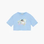 fiorucci alpine angels crop top soft pale blue - KITH-SHOP