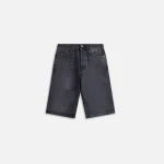 fiorucci black faded denim shorts - KITH-SHOP