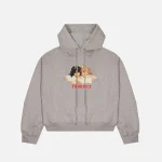 fiorucci grey oversized angel logo hoodie - KITH-SHOP