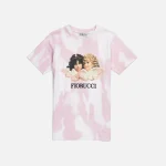 fiorucci pink tie dye angels graphic t shirt - KITH-SHOP