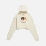 fiorucci sand vintage angels cropped hoodie - KITH-SHOP