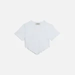 fiorucci white bandana crop top with charm detail - KITH-SHOP