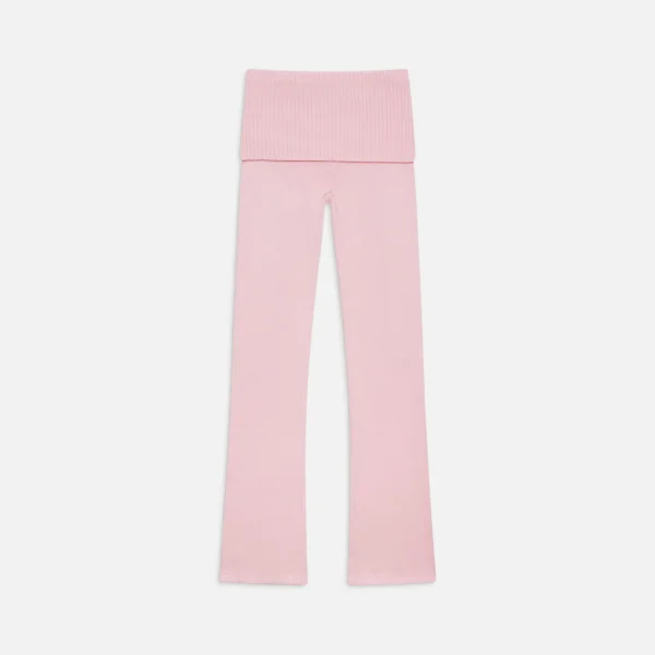 frankies bikinis aimee cozy cloud knit pants in soft pink - KITH-SHOP