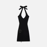 frankies bikinis black dolly knit dress - KITH-SHOP