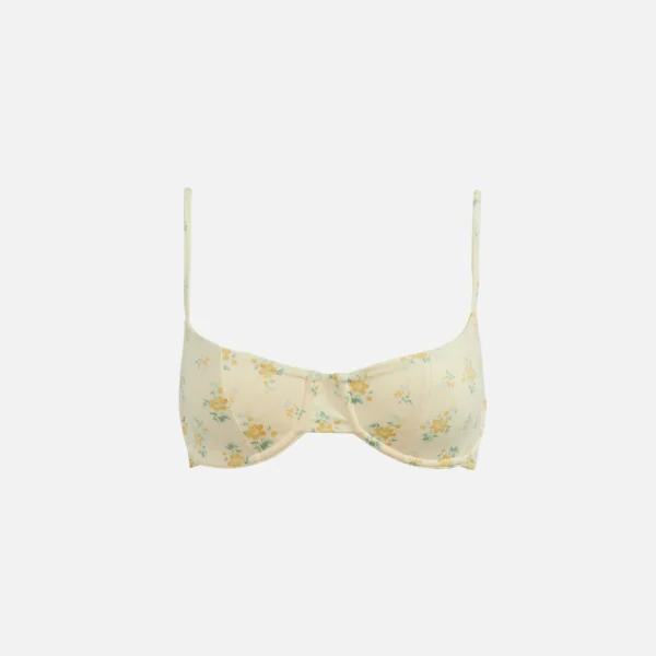 frankies bikinis bond top in honeysuckle - KITH-SHOP