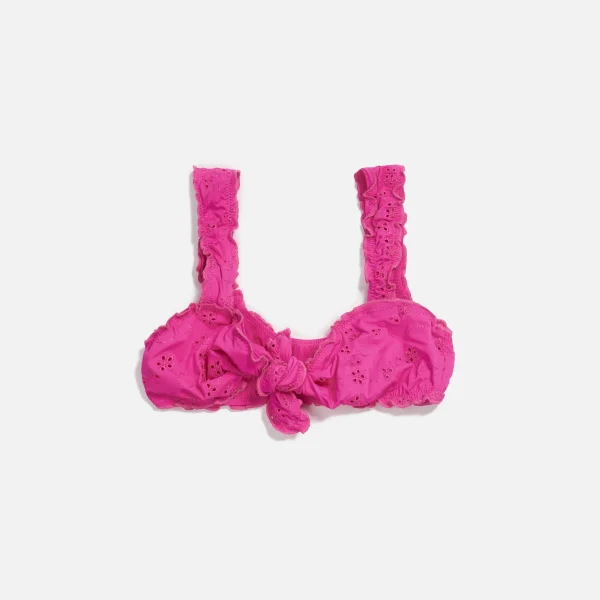 frankies bikinis colby top in magenta - KITH-SHOP