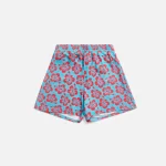 frankies bikinis fifi terry shorts blue magic floral print - KITH-SHOP