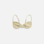 frankies bikinis maggie terry top in lovers stripe - KITH-SHOP