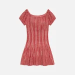 frankies bikinis sadie gauze cherry gingham dress - KITH-SHOP