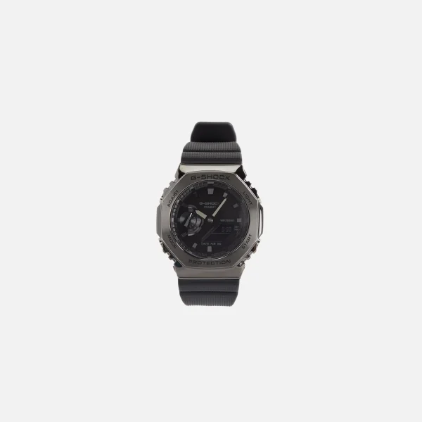 g shock 2100 series metal covered black watch - KITH-SHOP