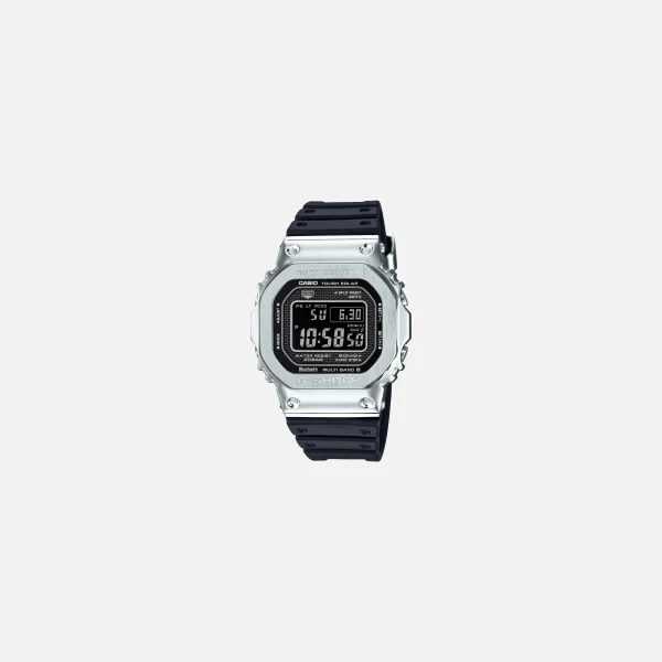 g shock 5000 two way time sync watch silver resin strap - KITH-SHOP