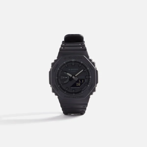 g shock ga2100 7a metallic silver black watch - KITH-SHOP