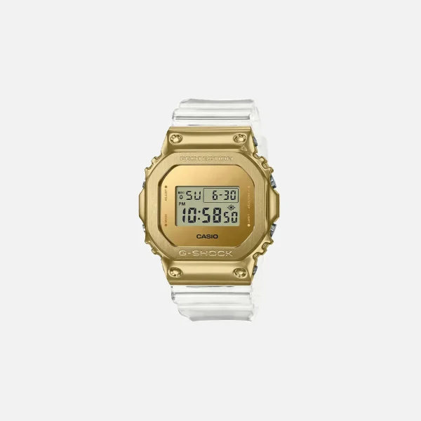 g shock gold ingot gm5600sg 9 premium resin watch with metallic gold finish - KITH-SHOP