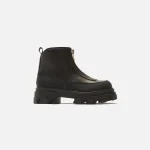 ganni black zipper boot - KITH-SHOP