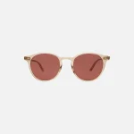 garrett leight clune sunglasses in shell crystal rosewood finish - KITH-SHOP