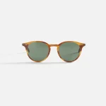 garrett leight clune sunglasses pure glass semi flat pure green - KITH-SHOP