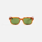 garrett leight saffron tortoise white gold boxwood green sunglasses - KITH-SHOP