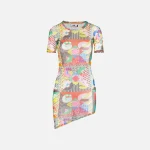 gcds asymmetrical messy multi colored dress - KITH-SHOP