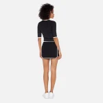 gcds black mini skirt for women matching set - KITH-SHOP