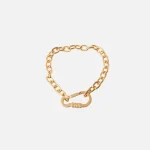 gcds gold carab choker necklace - KITH-SHOP