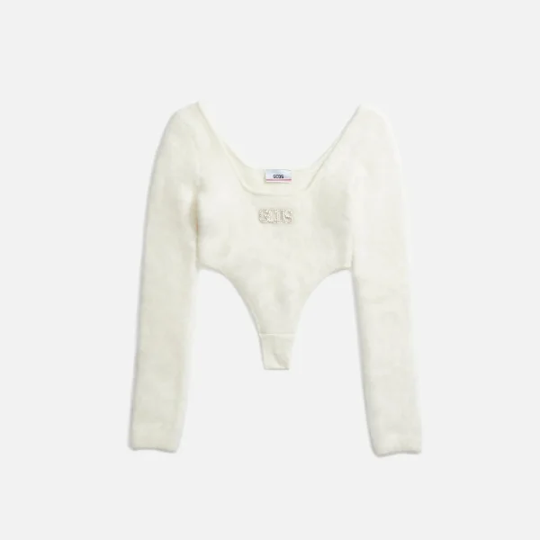 gcds mohair sweater deep white - KITH-SHOP