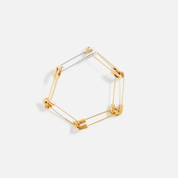 gold ambush safety pin link bracelet - KITH-SHOP