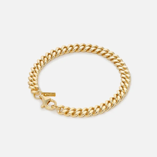 gold cuban link bracelet hatton labs 8mm - KITH-SHOP