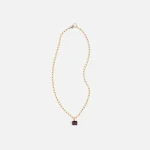 gold faris gem necklace - KITH-SHOP