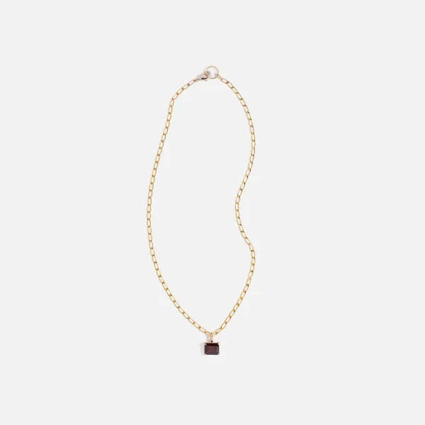 gold faris gem necklace - KITH-SHOP