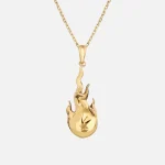 gold fireball necklace by alan crocetti - KITH-SHOP