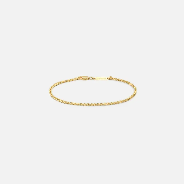 gold spike bracelet by tom wood 8 3 inch - KITH-SHOP