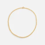 gold tom wood thick rolo chain 20 5 - KITH-SHOP