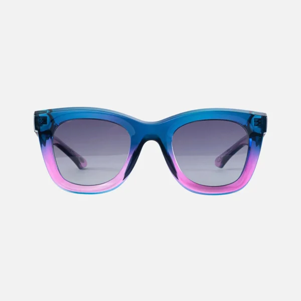 grand azur juli gradient sunglasses sailor blue to raspberry rose - KITH-SHOP