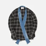 greg lauren gl1 plaid jacket black - KITH-SHOP